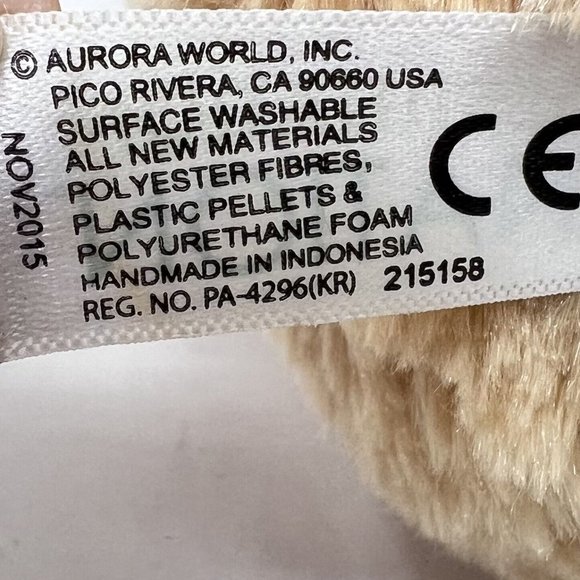 Fennec Fox Destination Nation Aurora Plush Bean‎ Bag 11" Stuffed Animal - Picture 8 of 10